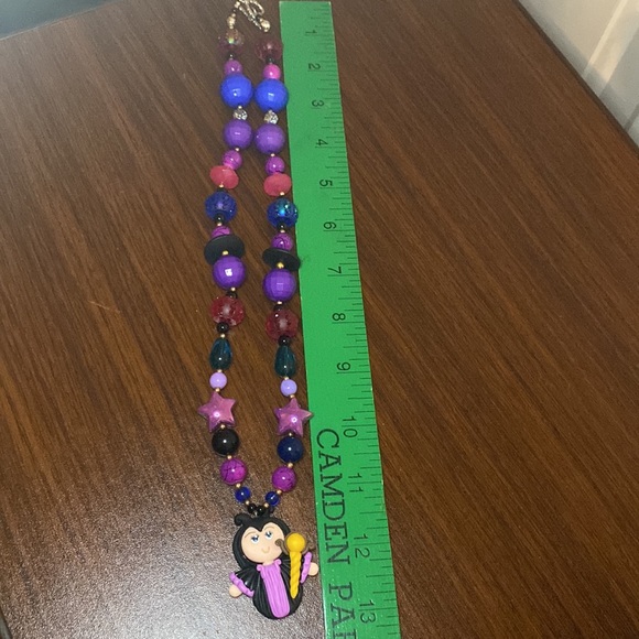 NWOT Chunky Bead “Maleficent” handmade necklace. - Picture 3 of 3